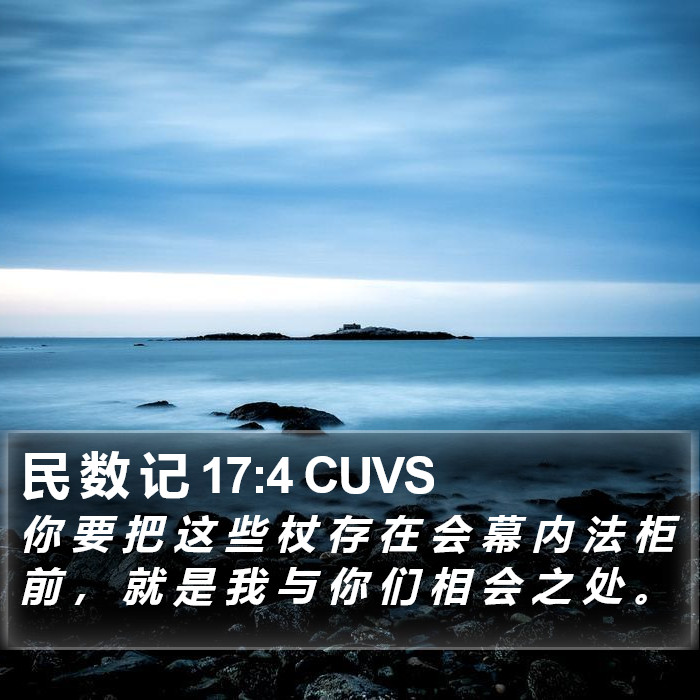 民 数 记 17:4 CUVS Bible Study