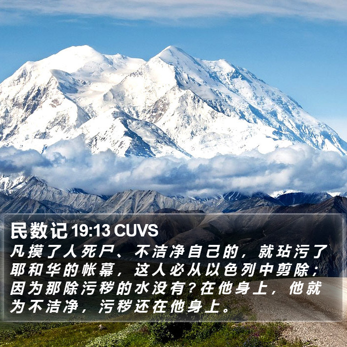 民 数 记 19:13 CUVS Bible Study