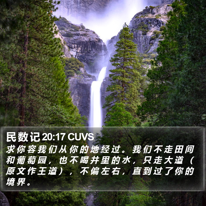 民 数 记 20:17 CUVS Bible Study