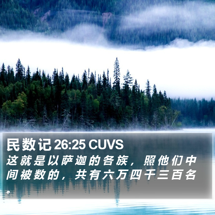 民 数 记 26:25 CUVS Bible Study