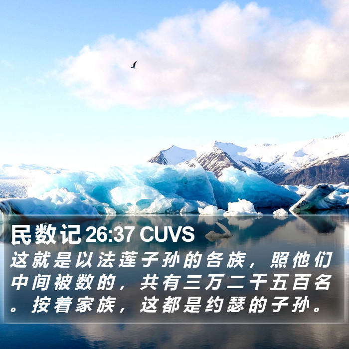 民 数 记 26:37 CUVS Bible Study