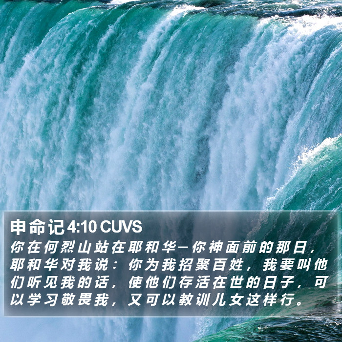 申 命 记 4:10 CUVS Bible Study