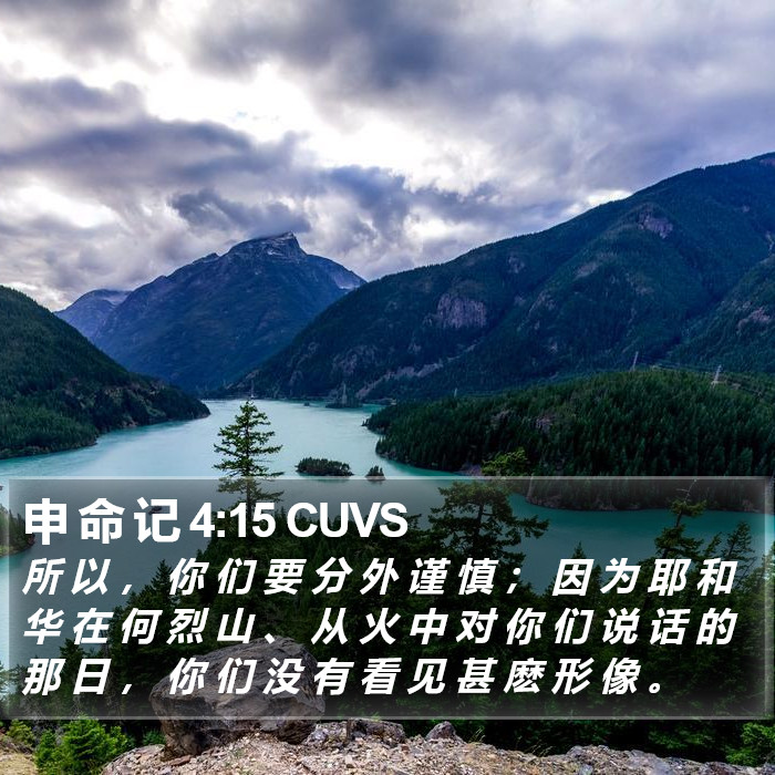 申 命 记 4:15 CUVS Bible Study