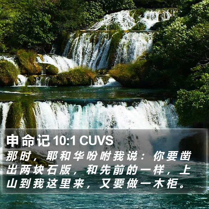 申 命 记 10:1 CUVS Bible Study