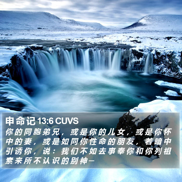 申 命 记 13:6 CUVS Bible Study