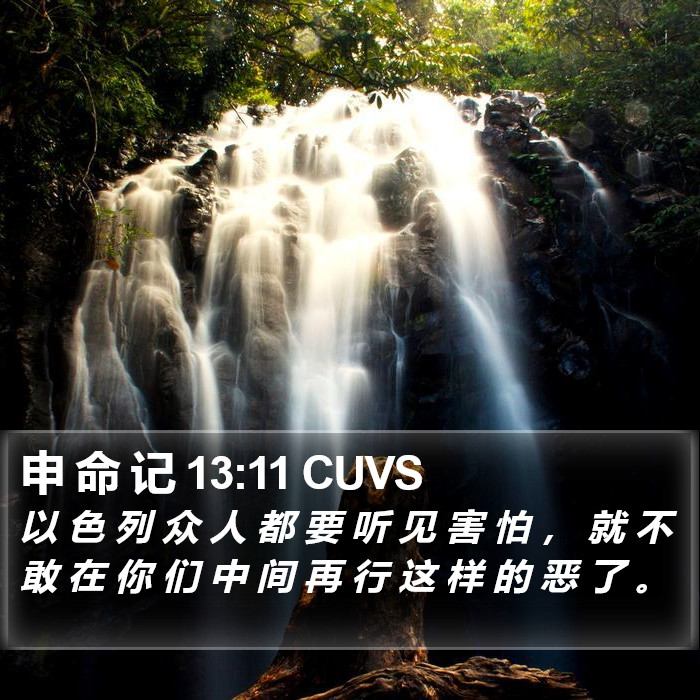 申 命 记 13:11 CUVS Bible Study