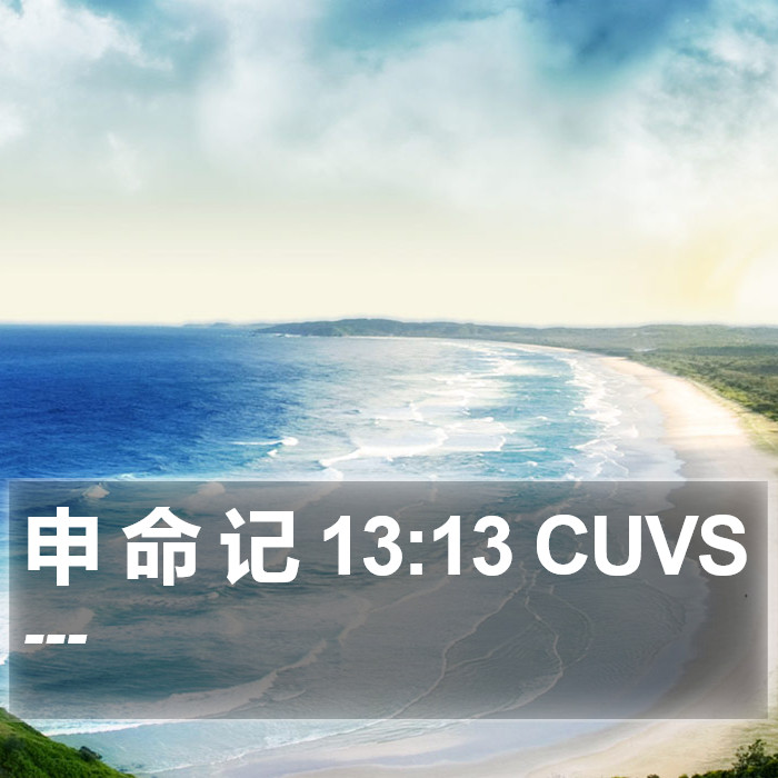 申 命 记 13:13 CUVS Bible Study