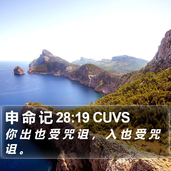 申 命 记 28:19 CUVS Bible Study