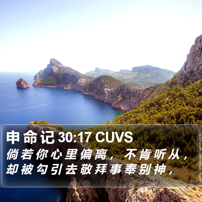 申 命 记 30:17 CUVS Bible Study