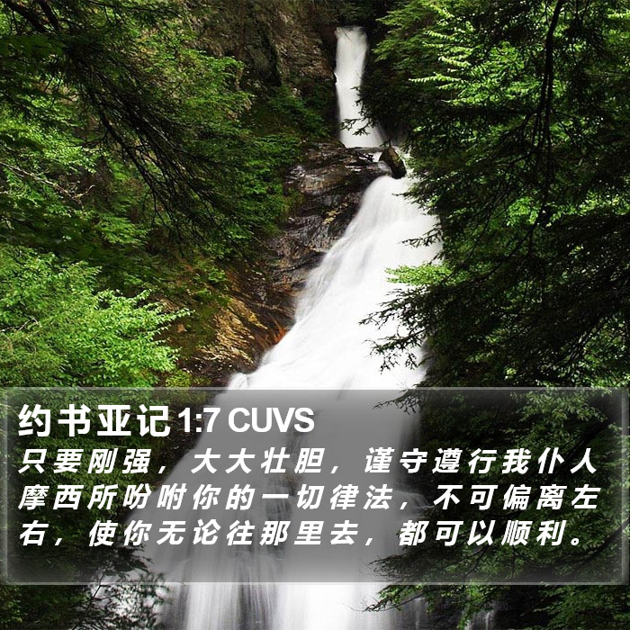 约 书 亚 记 1:7 CUVS Bible Study