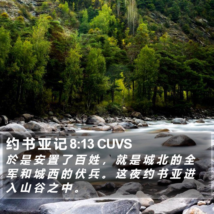 约 书 亚 记 8:13 CUVS Bible Study