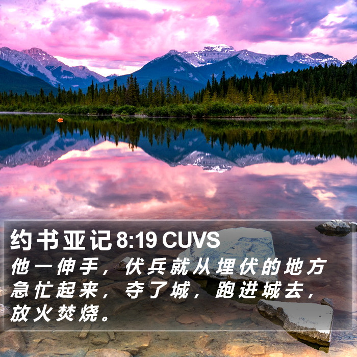 约 书 亚 记 8:19 CUVS Bible Study