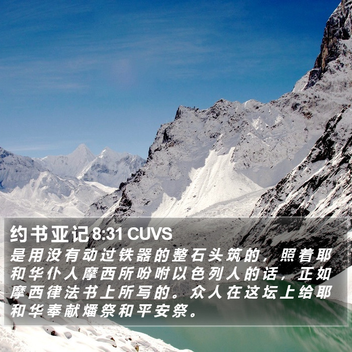 约 书 亚 记 8:31 CUVS Bible Study