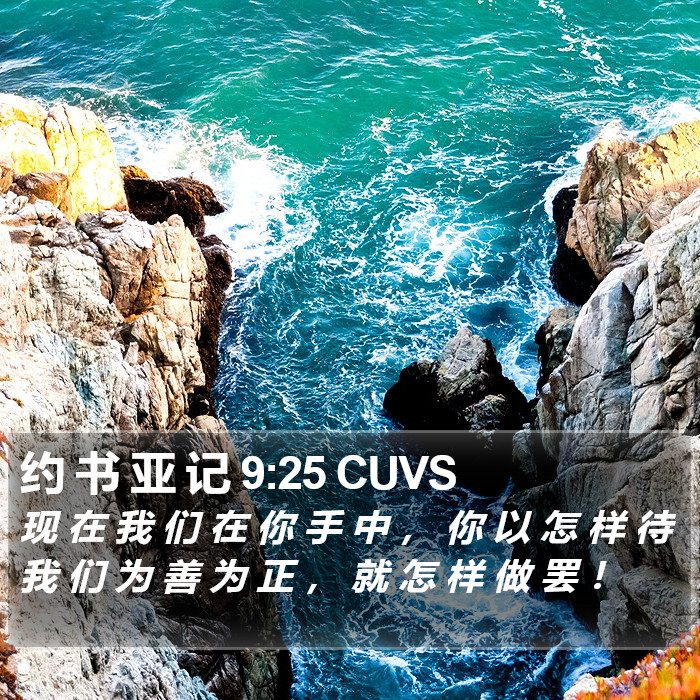 约 书 亚 记 9:25 CUVS Bible Study