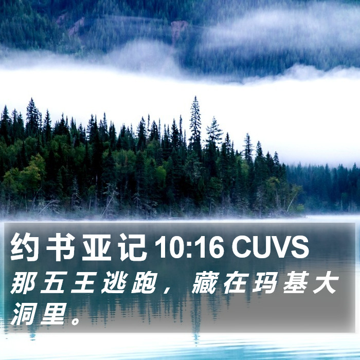 约 书 亚 记 10:16 CUVS Bible Study