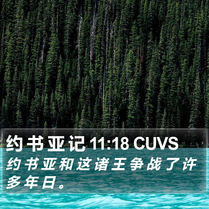 约 书 亚 记 11:18 CUVS Bible Study