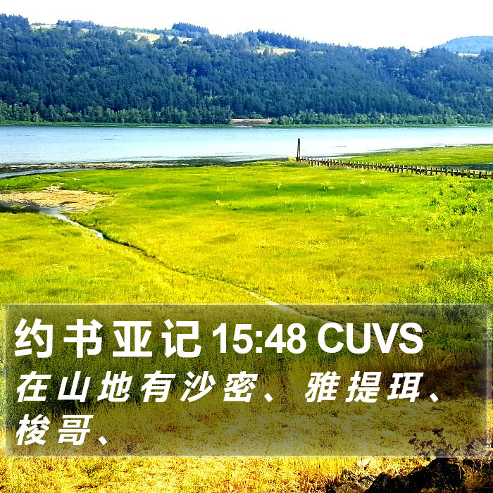 约 书 亚 记 15:48 CUVS Bible Study