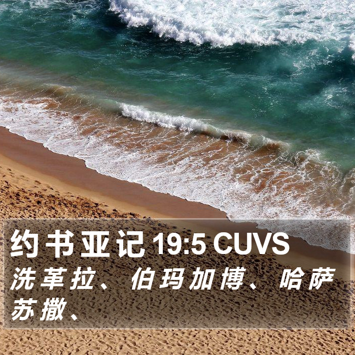 约 书 亚 记 19:5 CUVS Bible Study