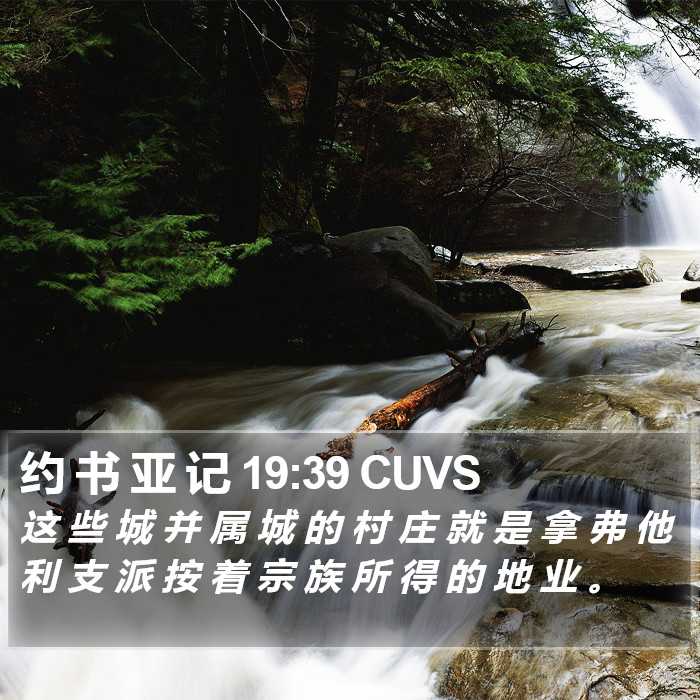 约 书 亚 记 19:39 CUVS Bible Study