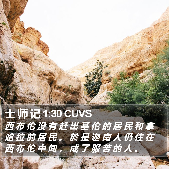 士 师 记 1:30 CUVS Bible Study