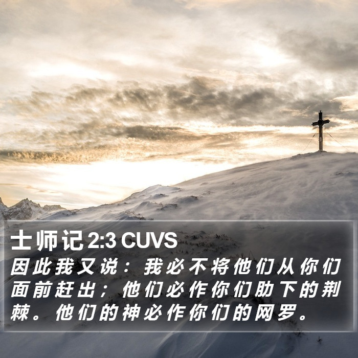 士 师 记 2:3 CUVS Bible Study
