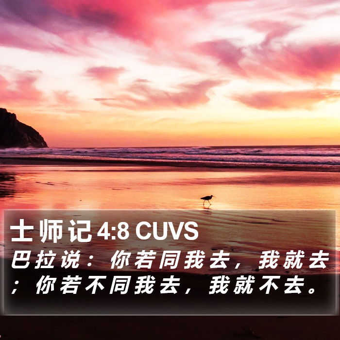 士 师 记 4:8 CUVS Bible Study