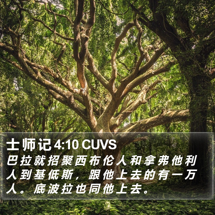 士 师 记 4:10 CUVS Bible Study