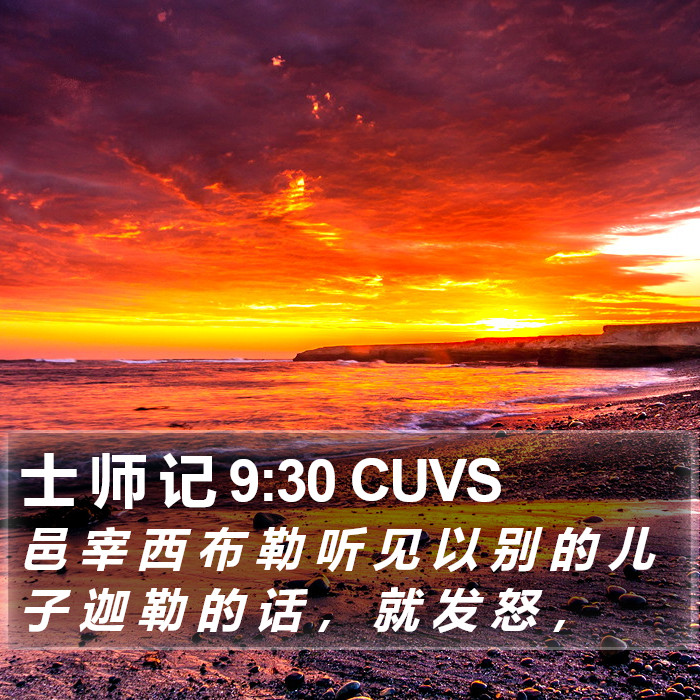 士 师 记 9:30 CUVS Bible Study