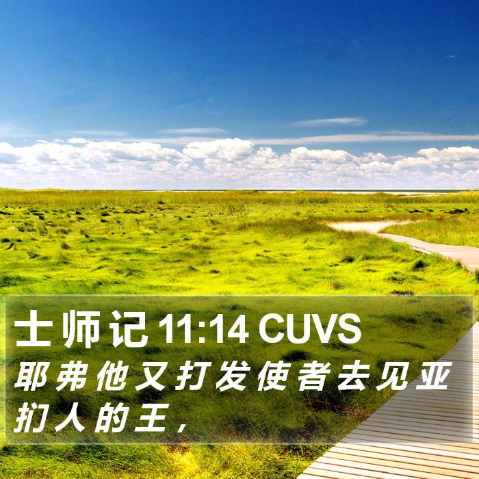 士 师 记 11:14 CUVS Bible Study