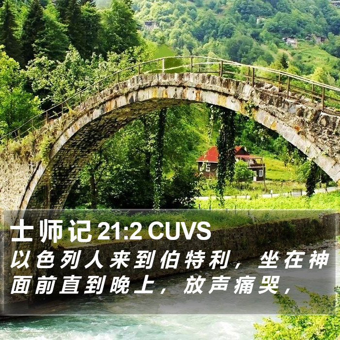 士 师 记 21:2 CUVS Bible Study