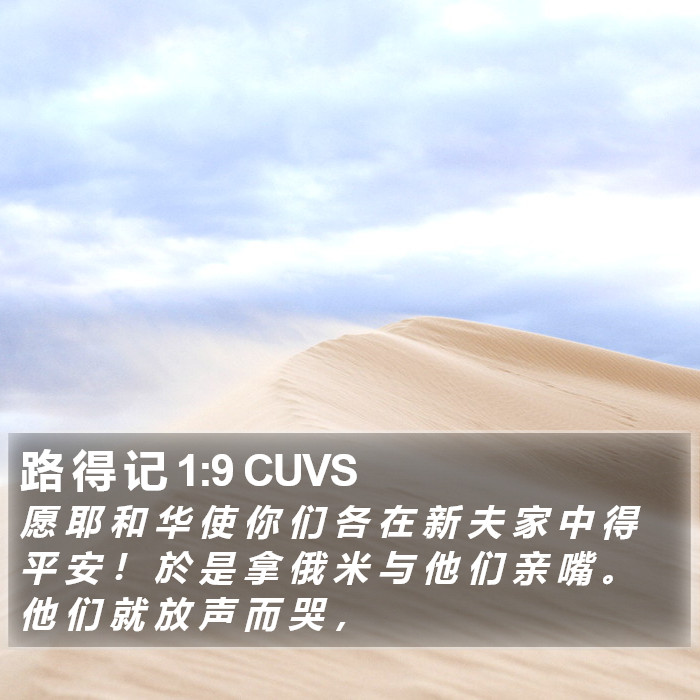 路 得 记 1:9 CUVS Bible Study