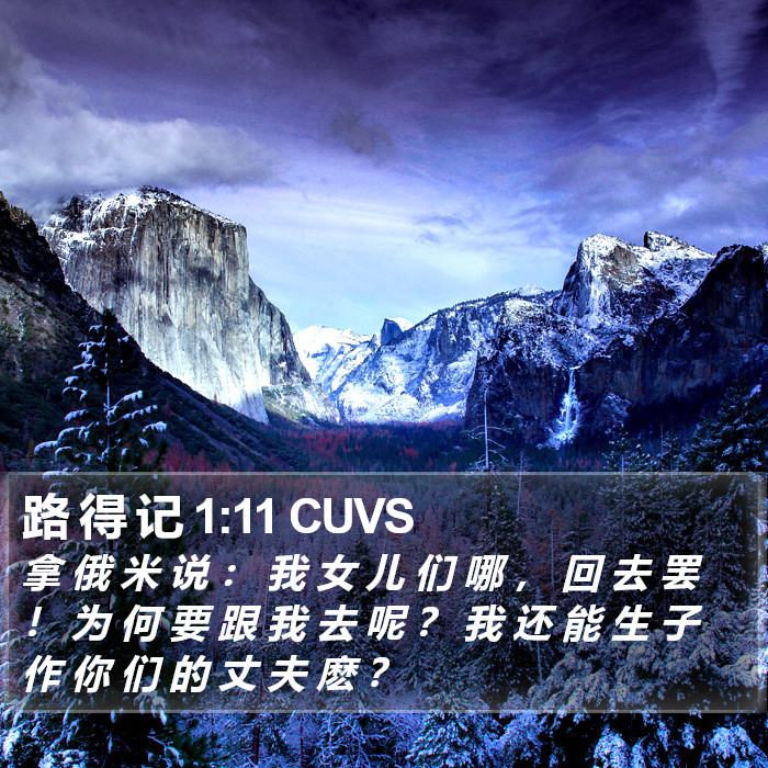 路 得 记 1:11 CUVS Bible Study