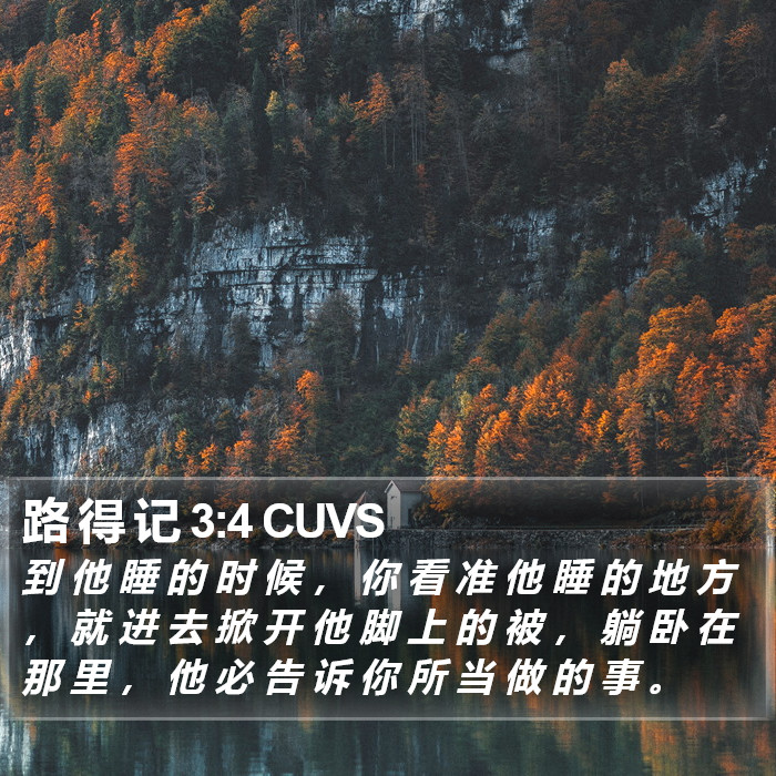 路 得 记 3:4 CUVS Bible Study