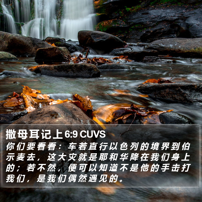 撒 母 耳 记 上 6:9 CUVS Bible Study