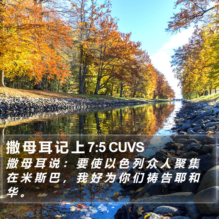 撒 母 耳 记 上 7:5 CUVS Bible Study