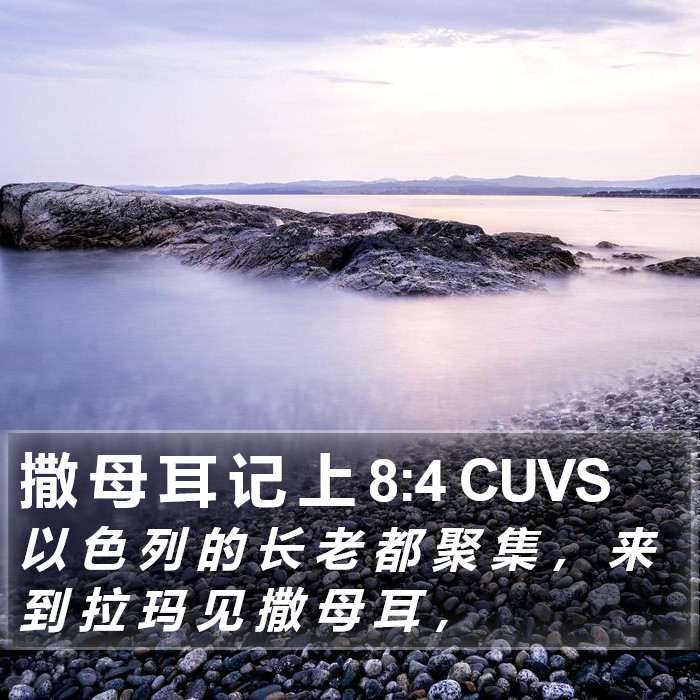 撒 母 耳 记 上 8:4 CUVS Bible Study