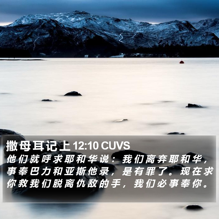 撒 母 耳 记 上 12:10 CUVS Bible Study