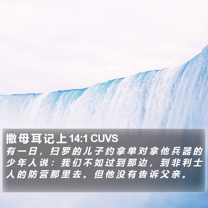 撒 母 耳 记 上 14:1 CUVS Bible Study