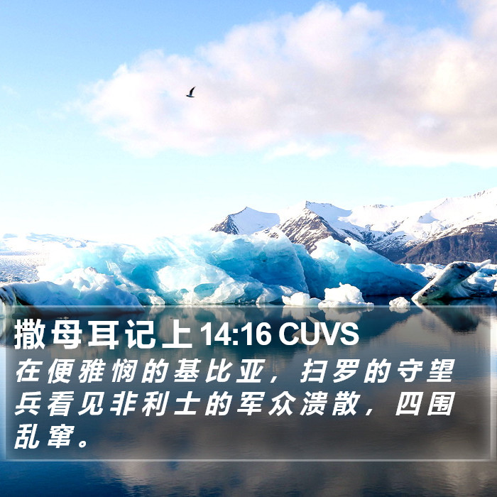 撒 母 耳 记 上 14:16 CUVS Bible Study