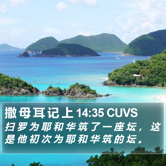 撒 母 耳 记 上 14:35 CUVS Bible Study