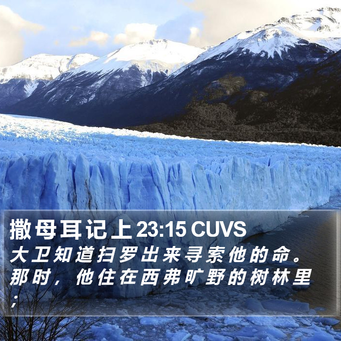 撒 母 耳 记 上 23:15 CUVS Bible Study