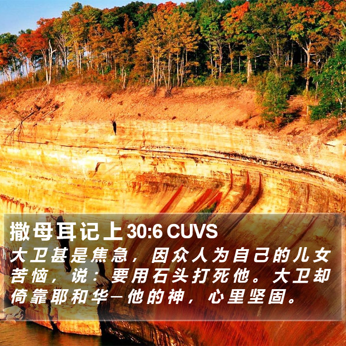 撒 母 耳 记 上 30:6 CUVS Bible Study