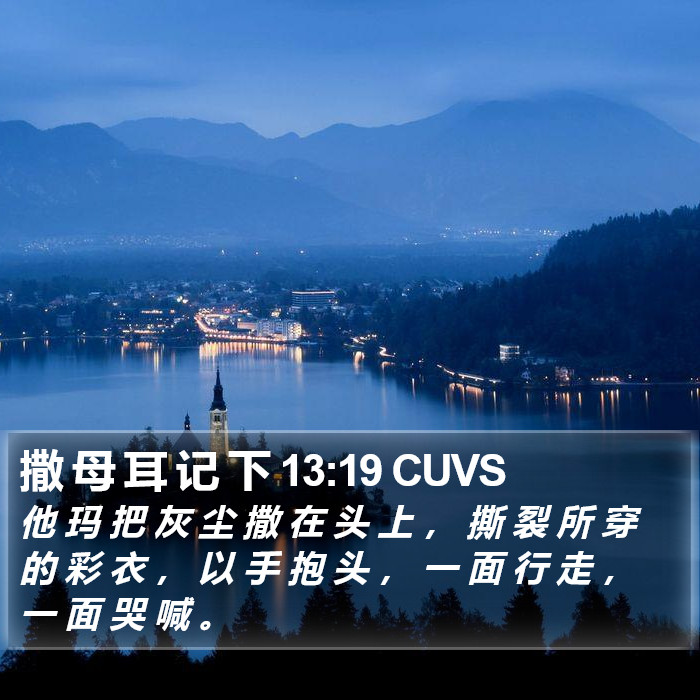 撒 母 耳 记 下 13:19 CUVS Bible Study