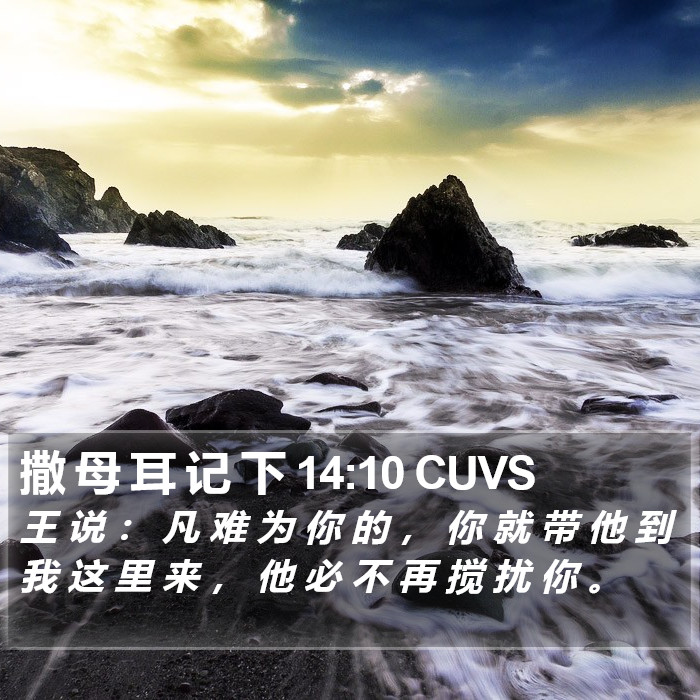 撒 母 耳 记 下 14:10 CUVS Bible Study