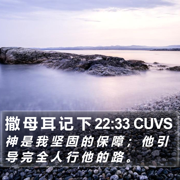 撒 母 耳 记 下 22:33 CUVS Bible Study