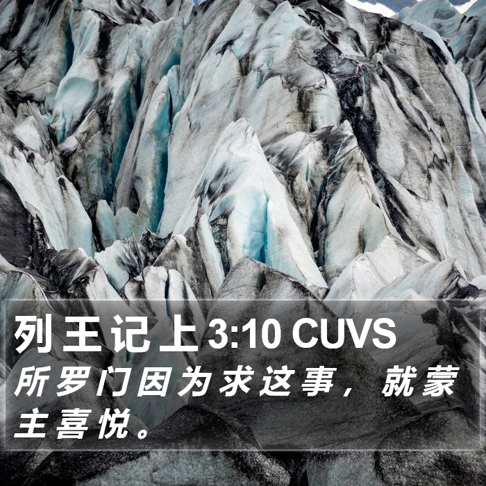 列 王 记 上 3:10 CUVS Bible Study