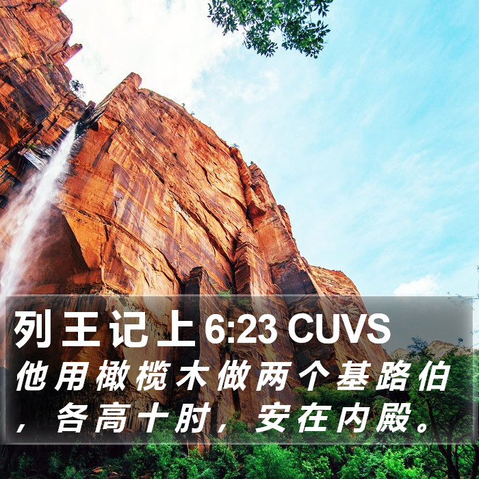 列 王 记 上 6:23 CUVS Bible Study