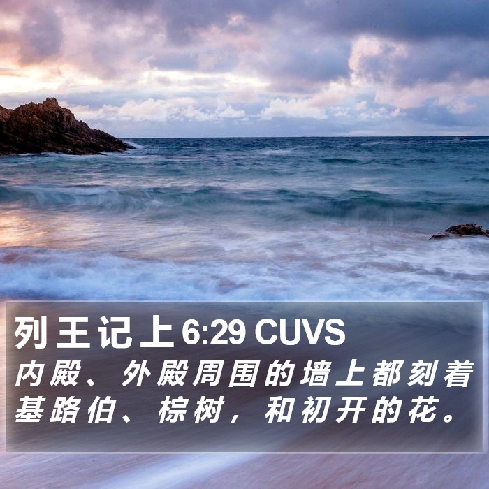 列 王 记 上 6:29 CUVS Bible Study