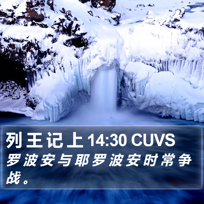 列 王 记 上 14:30 CUVS Bible Study