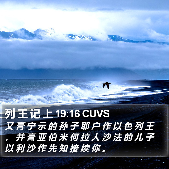列 王 记 上 19:16 CUVS Bible Study